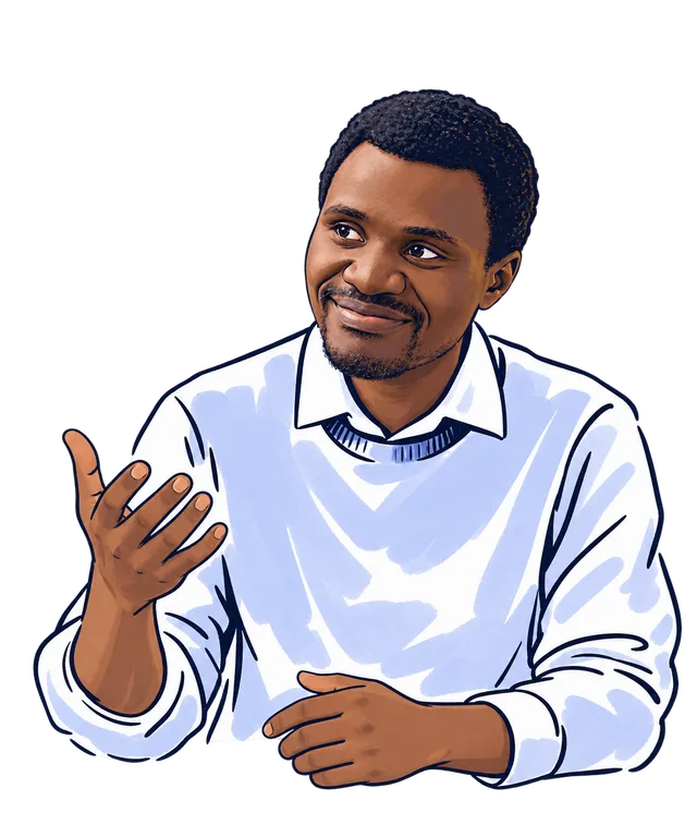 Illustration of Ibukun Taiwo speaking